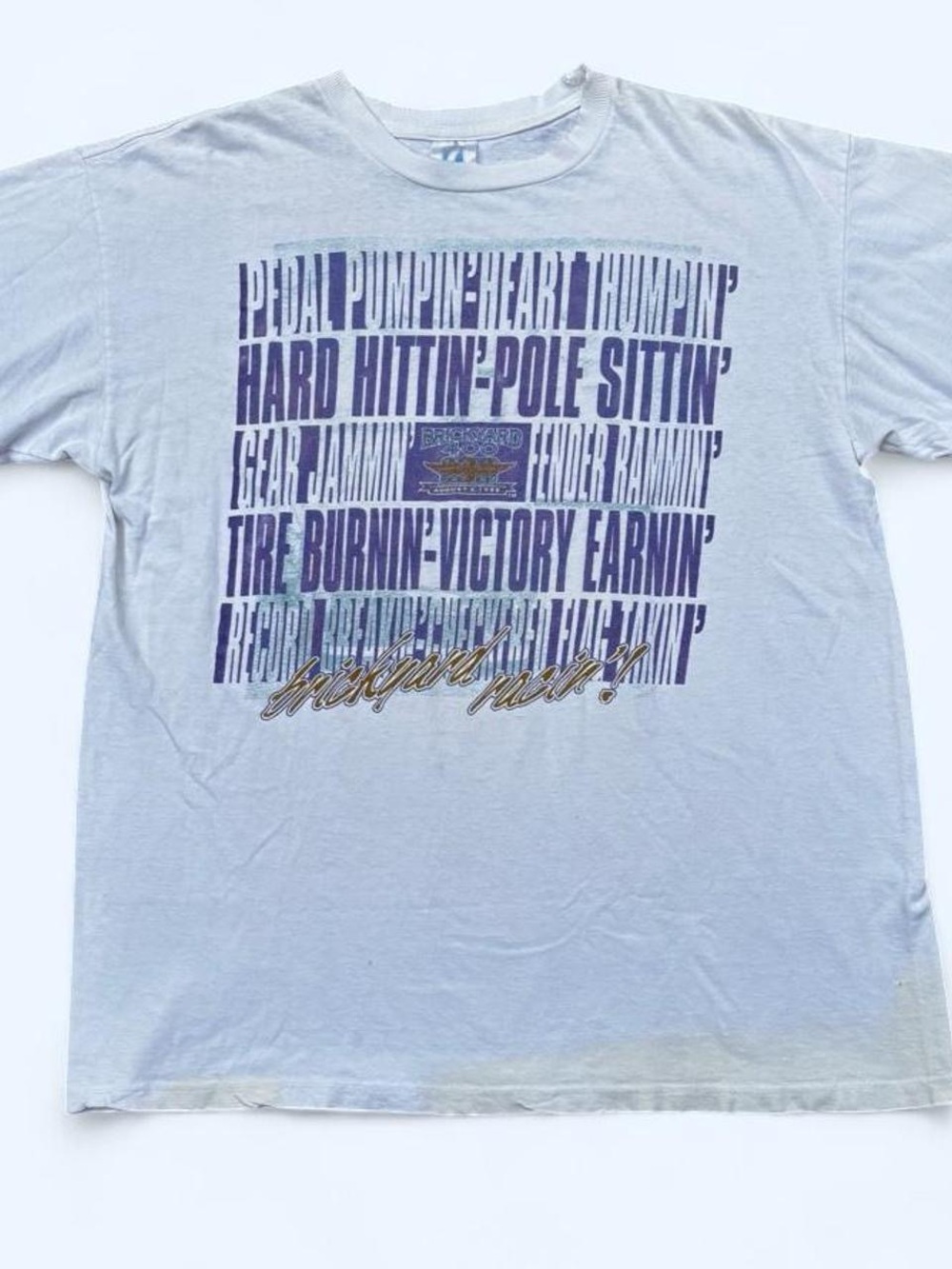 Vintage 1995 Brickyard 400 Indianapolis Motor Speedway Racing T-Shirt XL USA